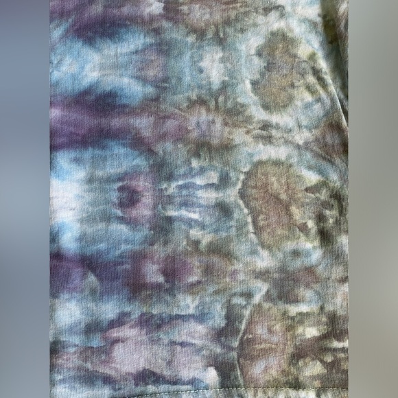 Sea Meets Sand: One of a Kind Ice Dyed Toddler Tee sz 2T Blue/Green/Brown/Purple - Picture 9 of 10